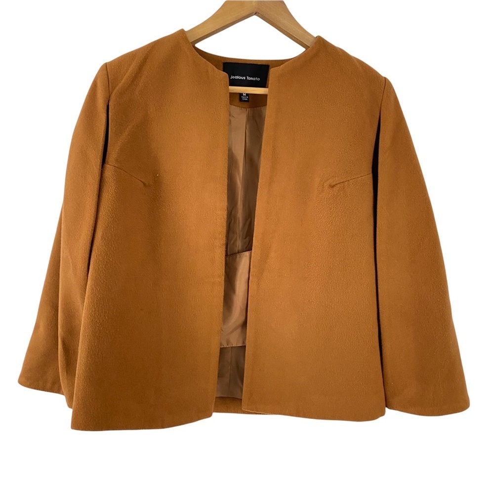 Jealous Tomato Camel Brown Cape Jacket